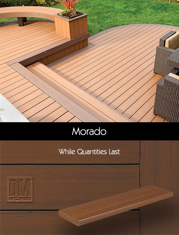 TimberTech Azek Arbor collection deck boards, Morado